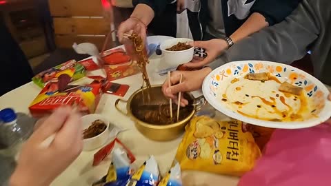 뿌랑_ - [클립]예린의 짜파게티 스틸에 너나친 시전 하는 지바스 ...