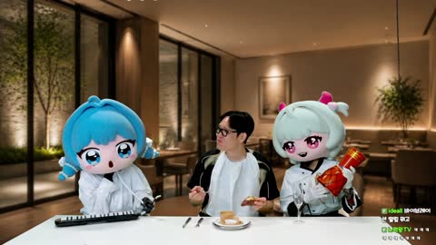 주륵주륵르르 - [클립]뿌꾸 물 따라주다 난사하는 차쯔키
