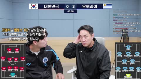 감컴퍼니. - [클립][LIVE] 대한민국:우루과이 모레노감독 2연승 도전!...