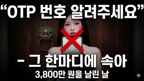 캐치소녀 - “OTP 번호 알려주세요” – 그 한마디에 속아 3,800만 원...