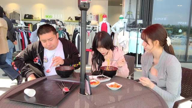 [씨나인] 야외 식사 도중 돌발상황 ㅋㅋ