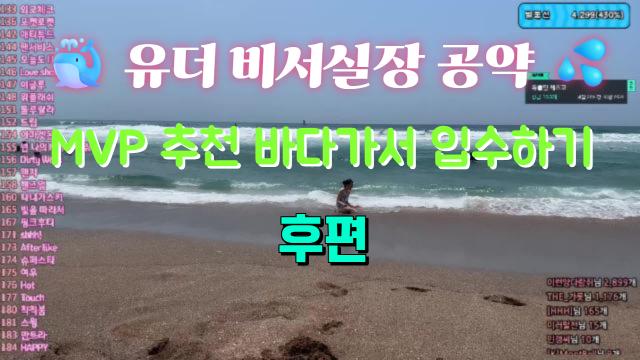  유더 비서실장 공약  MVP 추천  바다입수 [후편]