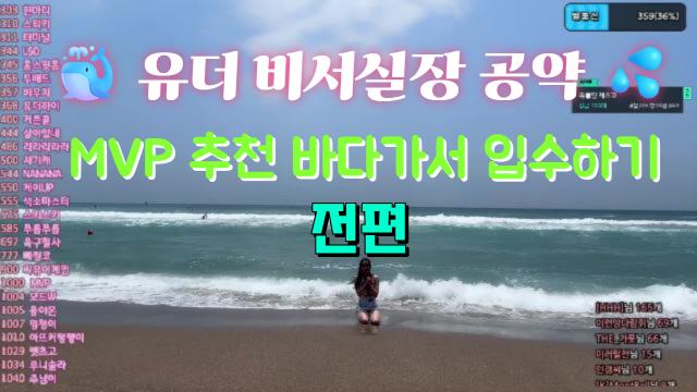  유더 비서실장 공약  MVP 추천  바다입수 [전편]