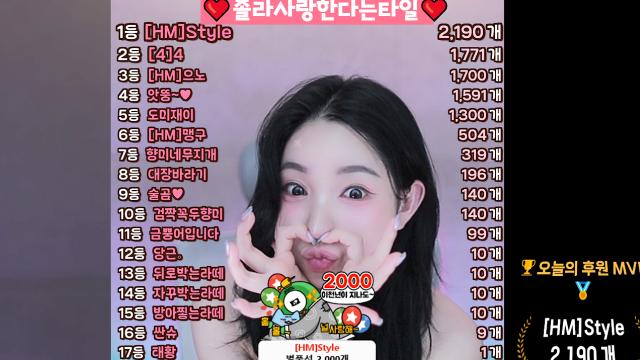[나를적신이남자..타일2.1똔개][닉값제대로한44업1.7똔개][항상함께해으노1.7똔개][도파민터트려준아뚱옵1.5똔개][오늘의운세도나의승째잉1.3똔개]
