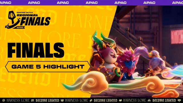 결승전 GAME 5 하이라이트 | TFT APAC Regional Finals | SOOP VOD
