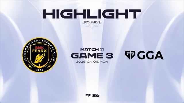 BFX vs GGA 게임 3 하이라이트 | 04.06 | 2026 LCK CL ROUND 1 | SOOP VOD