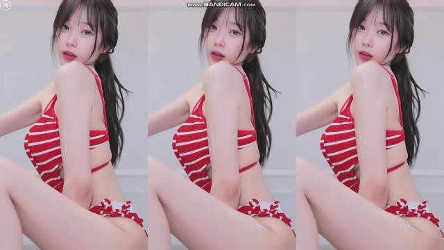 오일 + 빨간 비키니 = 엉큰녀